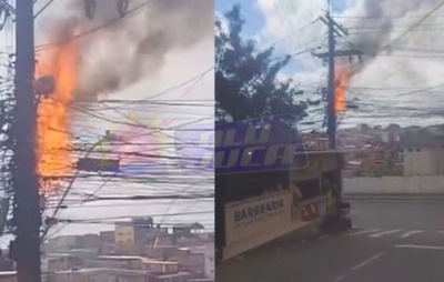 Incêndio em Sussuarana: Fiação irregular causa pânico e mobiliza Bombeiros na Av. Ulysses Guimarães