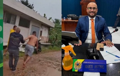 VÍDEO: Vereador de Dias D'Ávila é contido por vizinhos após "surto" e tentativa de agressão