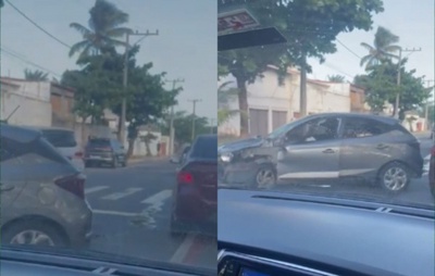 Acidente na Mãe Stella de Oxóssi em Salvador: Carro amassado assusta e SAMU é acionado
