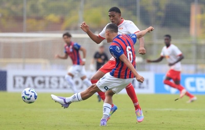 Fora de casa, Bahia é derrotado pelo Bragantino no Brasileirão Sub-20