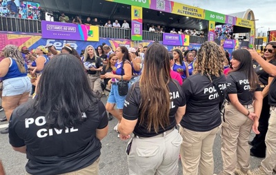 Polícia Civil acompanha bloco feminino na Micareta de Feira