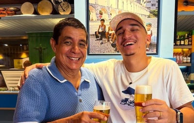 Zeca Pagodinho e João Gomes celebram o 'sextou' com encontro em bar no Rio de Janeiro
