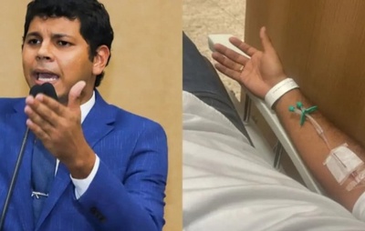 Deputado Diego Castro tem quadro clínico evoluído para embolia pulmonar