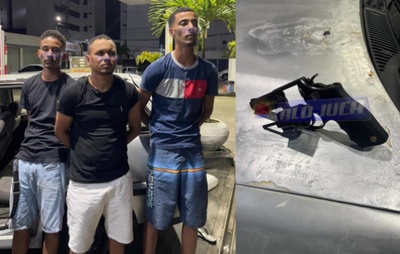 PM prende trio suspeito de assaltos no Cabula, Salvador