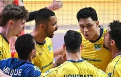Seleção Brasileira masculina de vôlei vira sobre a China e avança para semi da Liga das Nações