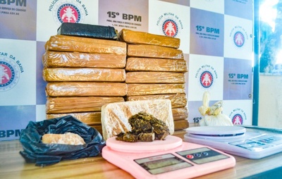 PM apreende 16 quilos de maconha em imóvel abandonado em Itabuna