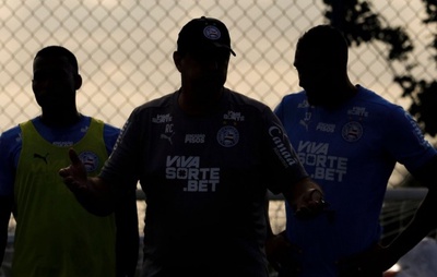 David Duarte treina parcialmente com o grupo em reapresentação do Bahia; saiba como foi