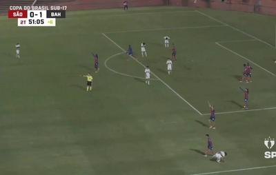 Histórico! Bahia bate o São Paulo e vai à final da Copa do Brasil Sub-17
