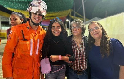 Bombeiros distribuem 700 pulseiras de identificação em São João de cidade do Recôncavo