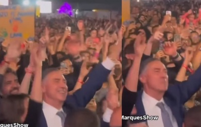 “Faz o coração”: Presidente do STF é flagrado aproveitando show de Bell Marques em Brasília