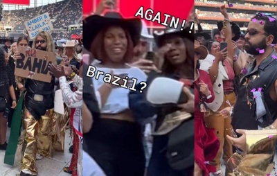Baiano Gui Masca viraliza ao participar de concurso em show de Beyoncé em Londres: "Campeão só de pisar aqui"