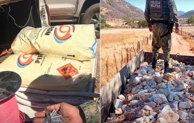 Turista chinês preso em flagrante por garimpo ilegal com 60 toneladas de quartzo e explosivos na Bahia