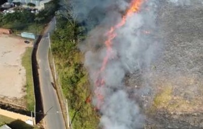 Incêndio em mata assusta moradores de Mogi das Cruzes; segundo caso no Alto Tietê em dois dias