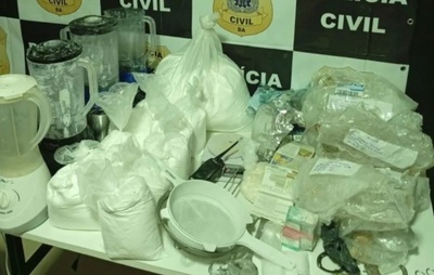 Membro de facção é preso durante ação que desmanchou laboratório de cocaína em Cruz das Almas