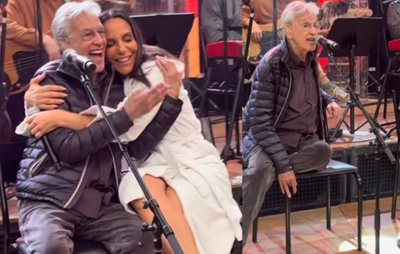 Caetano Veloso, Gilberto Gil e Ivete Sangalo se reencontram em gravação emocionante do 'Altas Horas'