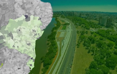 Mais da metade dos municípios baianos ficam abaixo da média da qualidade do Meio Ambiente; veja o mapa
