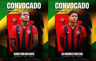 Vitória BRASIL SUB-15: Geovane e Luiz Guilherme convocados para Liga Evolução