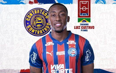 Mais um: Bahia anuncia contratação do zagueiro Luiz Gustavo