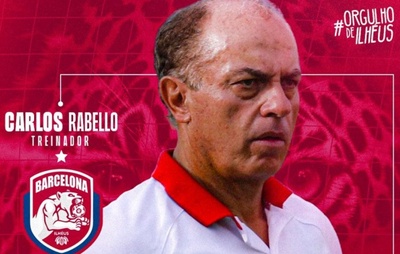 Barcelona de Ilhéus anuncia saída do técnico Carlos Rabello