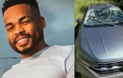 Cristian Bell relata susto após carro capotar durante viagem para interior da Bahia