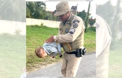 Policial militar é acionado e salva bebê engasgado em Vera Cruz