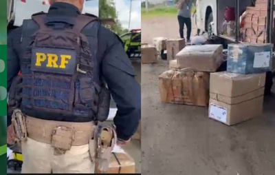 VÍDEO: PRF prende três mulheres e apreende mais de 71 kg de maconha em ônibus em Feira de Santana