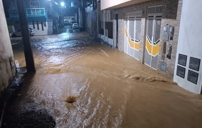 Chuva provoca alagamentos em Nazaré e Defesa Civil do Estado é acionada