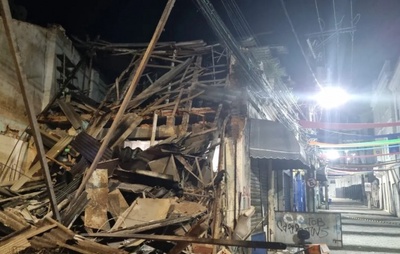 VÍDEO: Casarão desaba na Barroquinha, em Salvador