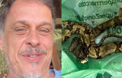 Ator de A Viagem dá entrada em hospital após ser picado por cobra e faz alerta: "São poucos os centros que tratam disso"