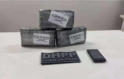 Três quilos de pasta base de cocaína são apreendidos em decorrência de operação no Litoral Norte