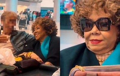 Alcione confudida com Elza Soares em aeroporto: cantora entra na brincadeira com fã