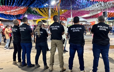 Suspeito de violência doméstica é preso durante festejos juninos