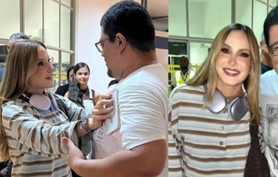 Fã emociona Claudia Leitte após 14 anos de espera em encontro no aeroporto