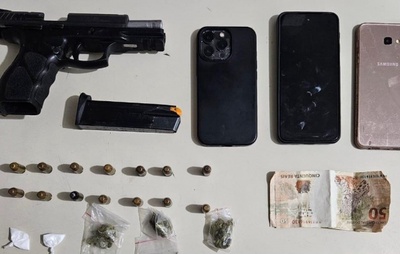 Candeias: PM prende suspeito com pistola e drogas em patrulhamento no Ouro Negro