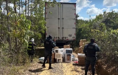 Caminhoneiro é libertado e parte da carga é recuperada após confronto na divisa da Bahia com Sergipe