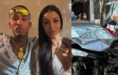 Bia Miranda, neta de Gretchen, sofre acidente de carro em São Paulo
