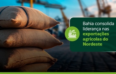 Bahia mantém liderança nas exportações agrícolas do Nordeste e amplia presença global