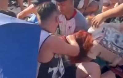VÍDEO: Disputa por local para assistir show de Lady Gaga termina em confusão  em Copacabana