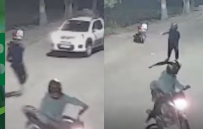 VÍDEO: Bandidos tentam roubar carro e disparam contra motorista em Itagimirim