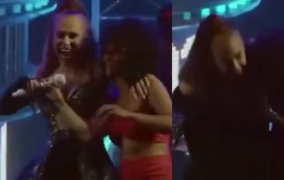 Joelma arranca microfone de fã em show após crítica a fase da carreira