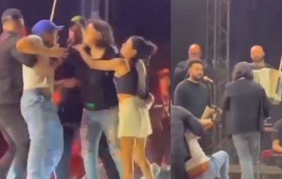 VÍDEO: Roberta Miranda se irrita com invasão de palco durante show no Ceará
