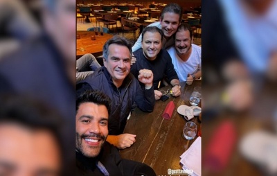 Em Nova York, Gusttavo Lima se encontra com Hugo Motta, Ciro Nogueira e Antônio Rueda
