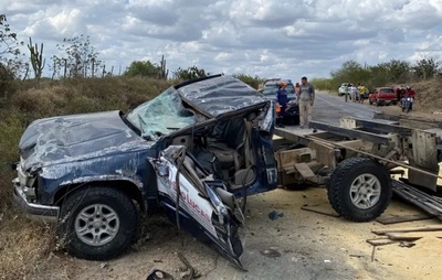 Morre motorista de caminhonete de empresa de Riachão que se envolveu em acidente na BA 120