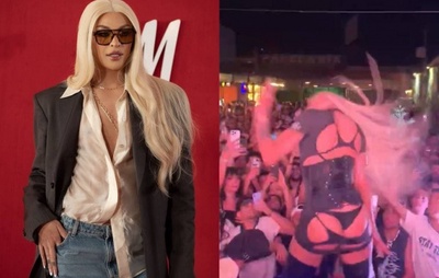 Pabllo Vittar tomba em show e diverte público com bom humor após queda inesperada