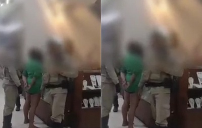 VÍDEO: Mulher joga ácido em 5 pessoas em Feira de Santana; suspeita é presa e agredida por PM após abordagem