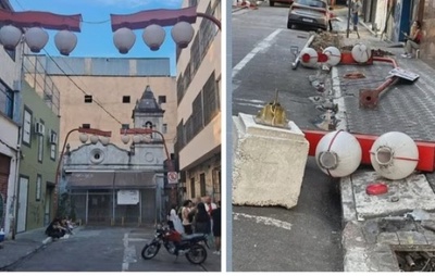 Luminárias japonesas são retiradas de rua na Liberdade a pedido de movimento negro e indígena