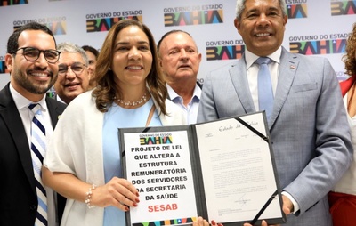 Governo encaminha proposta de reajuste salarial de 13,63% para profissionais de saúde da Bahia
