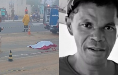 VÍDEO: Agente de limpeza morre atropelado por Hilux enquanto trabalhava na BR-101, em Itamaraju