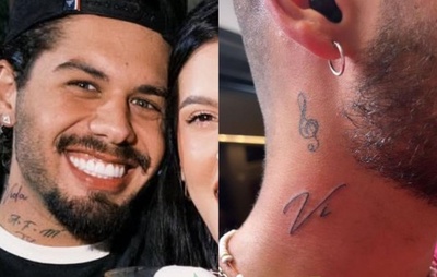 Zé Felipe transforma tatuagem em homenagem a Virginia Fonseca em 'Vida' com Ana Castela