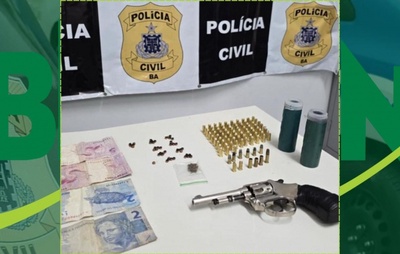 Homem é preso após entregar arma a uma adolescente de 15 anos em Amargosa